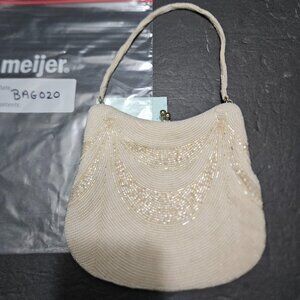 VINTAGE HAND MADE BEADED MAGID BAG